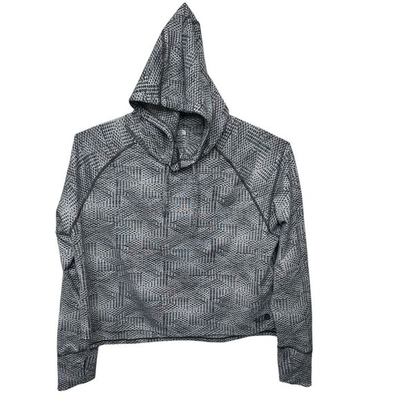 The North Face Tops - The North Face Womens Large Flash Dry Pullover Hoodie Gray Performance Athletic